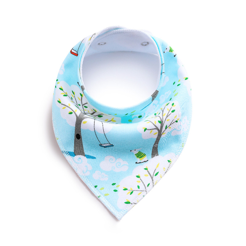 SET 3 Girls 5 Baby Bibs Bandana Handkerchief for Infant Drooling Teething Super Absorbent Bibs Age 0-24M